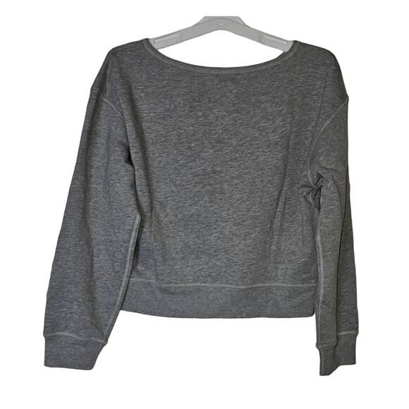 New Burning Torch Helena Sweatshirt $250+ LARGE Gray Floral Embroidery - Picture 3 of 3